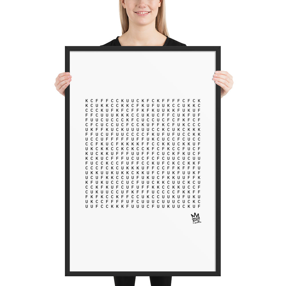 Find a F*ck Framed Wall Art V1
